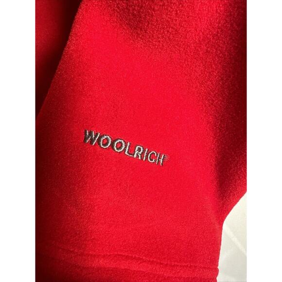 VTG Woolrich John Rich and Bros Mens Fleece Full Zip Jacket Men’s XL Red - Picture 4 of 7